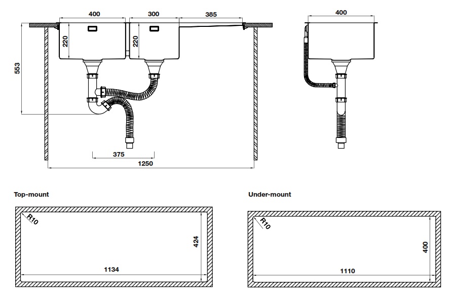Chau-inox-Hafele-567.94.050-HS21-SSD2S90L
