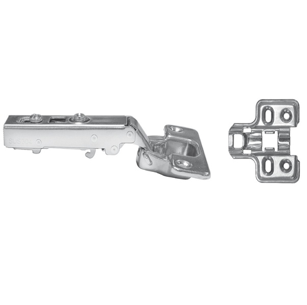 Bộ bản lề Hafele 483.01.720 inox giảm chấn trùm ngoài