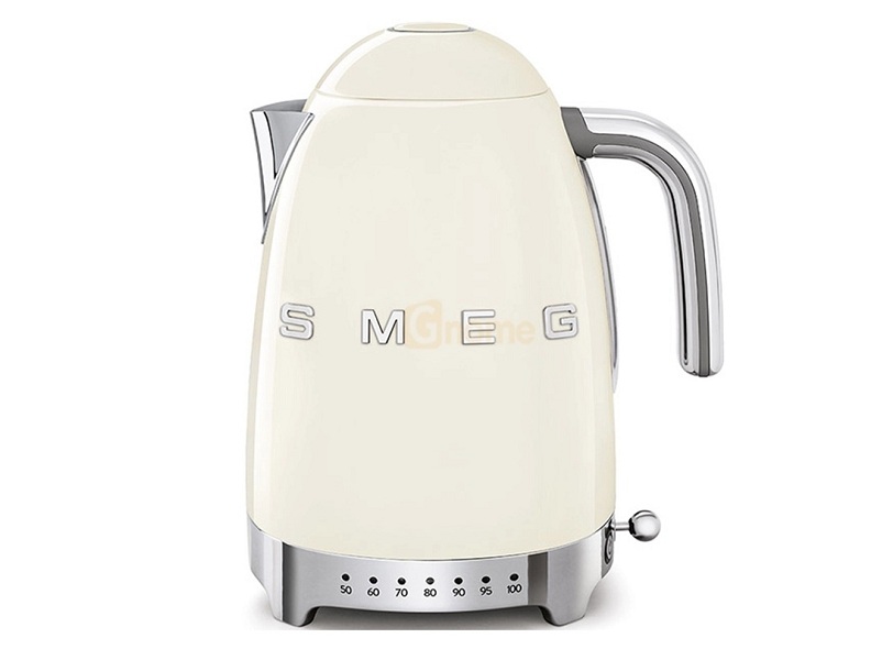 Ấm đun nước Smeg KLF04CREU 535.43.755 chỉnh nhiệt độ màu kem