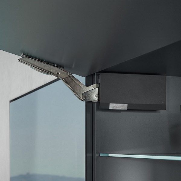 Bộ tay nâng Blum 22K2300 HK top giảm chấn xám đậm