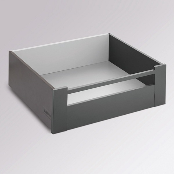 Ray hộp Hafele 552.55.322 S6 giảm chấn H170 xám