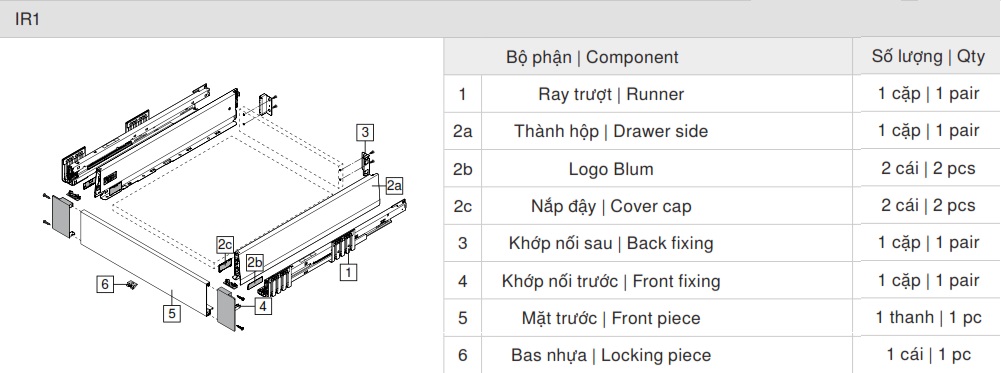 ray-hop-am-blum-merivobox-ir1-chieu-cao-m-91mm-trang-mh3