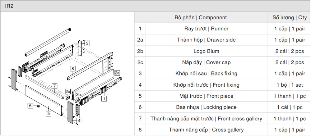 ray-hop-am-blum-merivobox-ir2-chieu-cao-e-192mm-co-thanh-nang-cap-mh