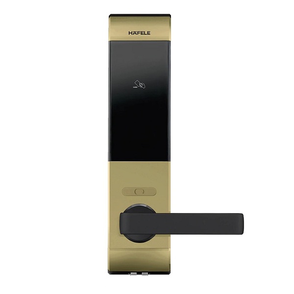 Khóa Hafele 912.05.650 DL7900 màu vàng thân lớn kèm pin