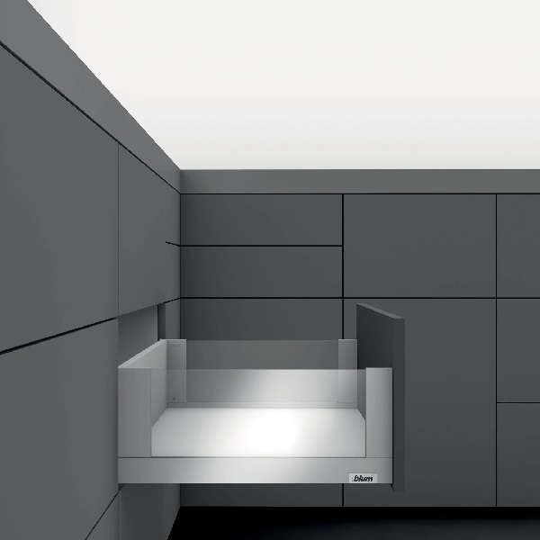 Ray hộp blum Legrabox-free-C chiều cao C 177mm inox