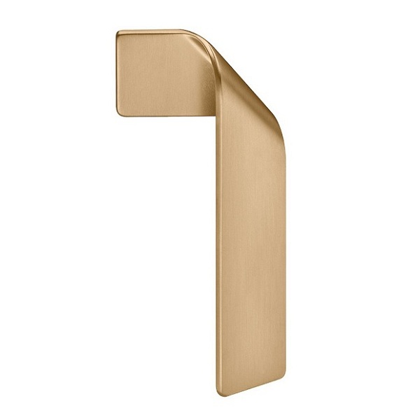 Tay nắm tủ Hafele 101.69.505 vàng mờ 100x24mm trái