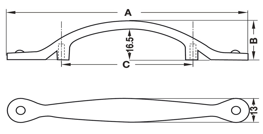 Tay-nam-tu Hafele-122.07.131-dong-thau-co-117x24x64mm