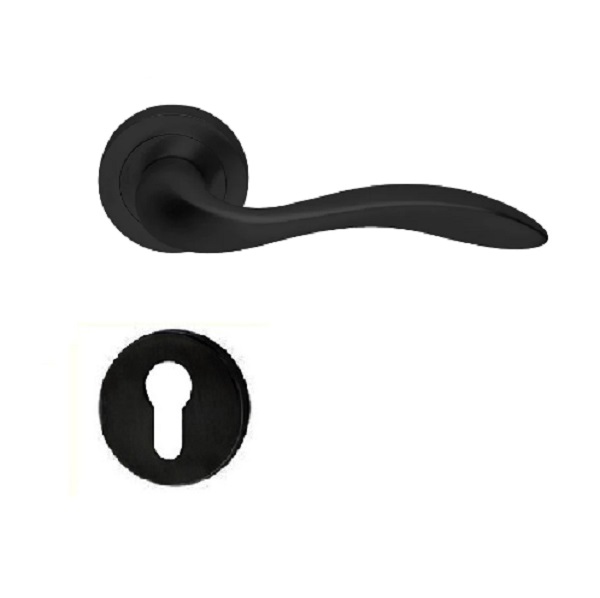 Bộ tay gạt Hafele 901.79.710 GIAVA đen mờ