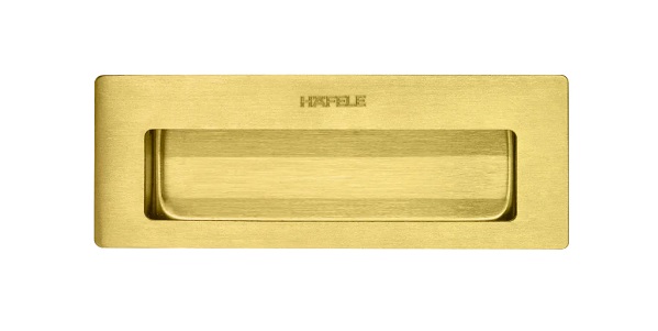 Tay nắm âm Hafele 489.72.140 DIY đồng bóng PVD