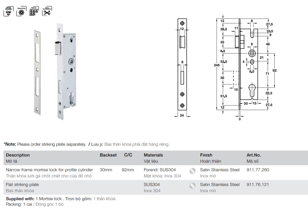 than-khoa-hafele-911.77.260-do-nho-inox-mo-30-92mm-mh