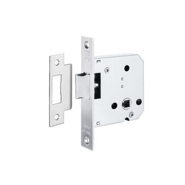 Thân khóa Hafele 911.23.370 lưỡi gà inox mờ BS-55mm