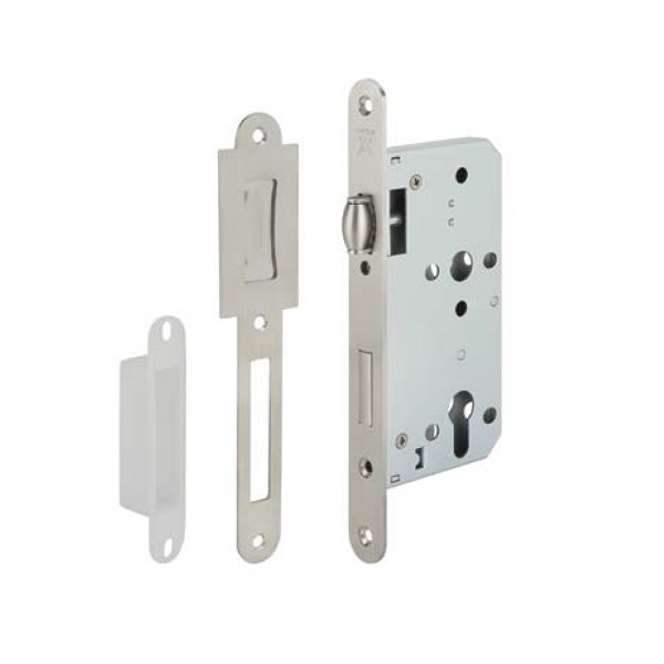 Thân khóa Hafele 911.24.068 con lăn inox mờ BS-55mm