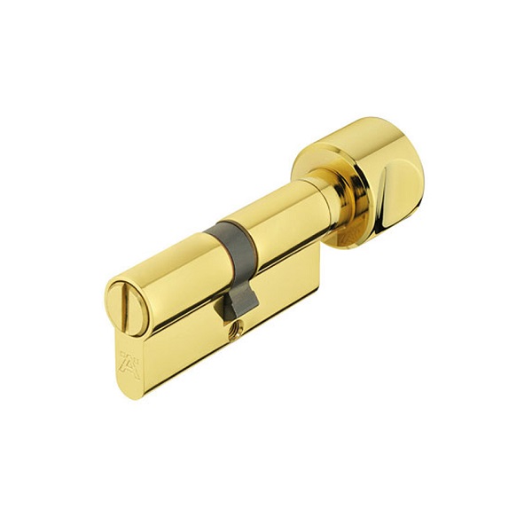 Ruột khóa Hafele 916.96.688 đầu vặn đầu rãnh đồng bóng 65mm