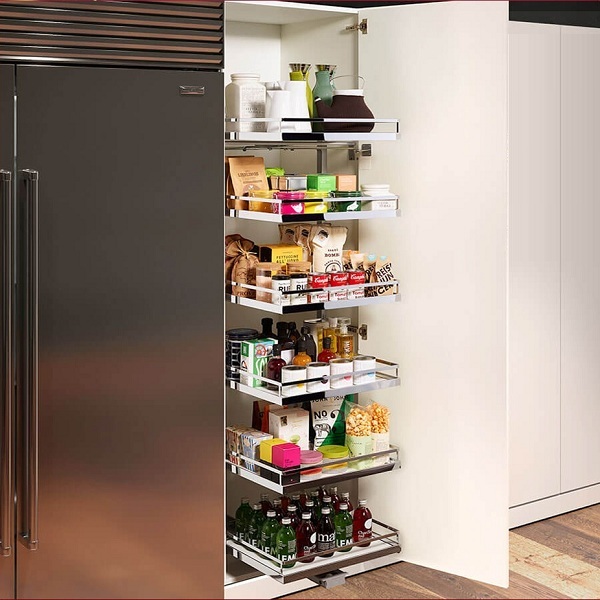 Tủ kho Hafele 549.77.794 Tandem Solo 5 khay R450mm trắng