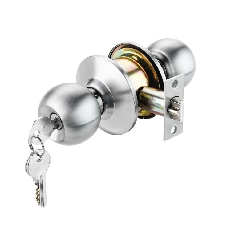 Khóa tròn Hafele 489.93.130 DIY cửa phòng inox mờ