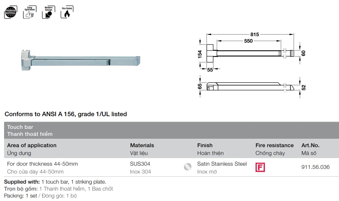 thanh-thoat-hiem-hafele-911.56.036-chot-ngang-inox-mo-mh1