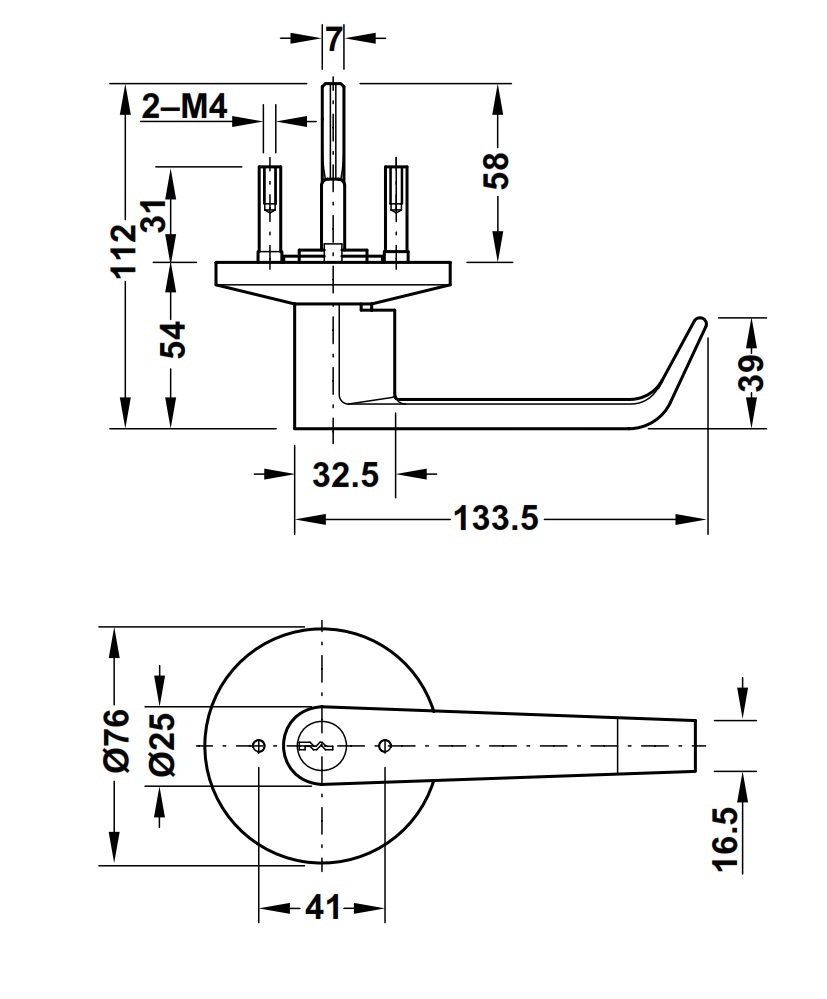 tay-gat-hafele 911.54.019-thoat-hiem-inox-mo-kt