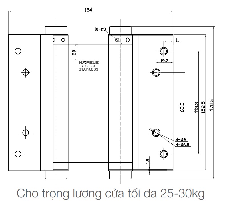 ban-le-bat-927.97.030-afele-2-chieu-25-30kg-kt