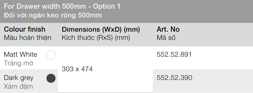 Khay-chia-Hafele-R500mm-option-1