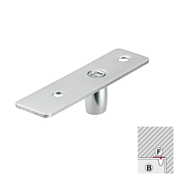 Trục xoay Hafele 981.00.080 trên khung bao