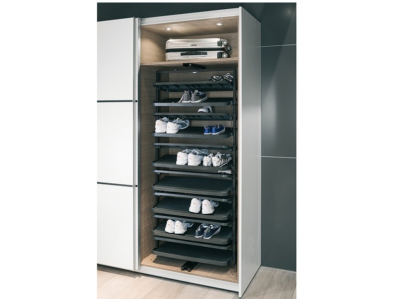 Kệ giày Hafele 806.22.401 đen C1680mm