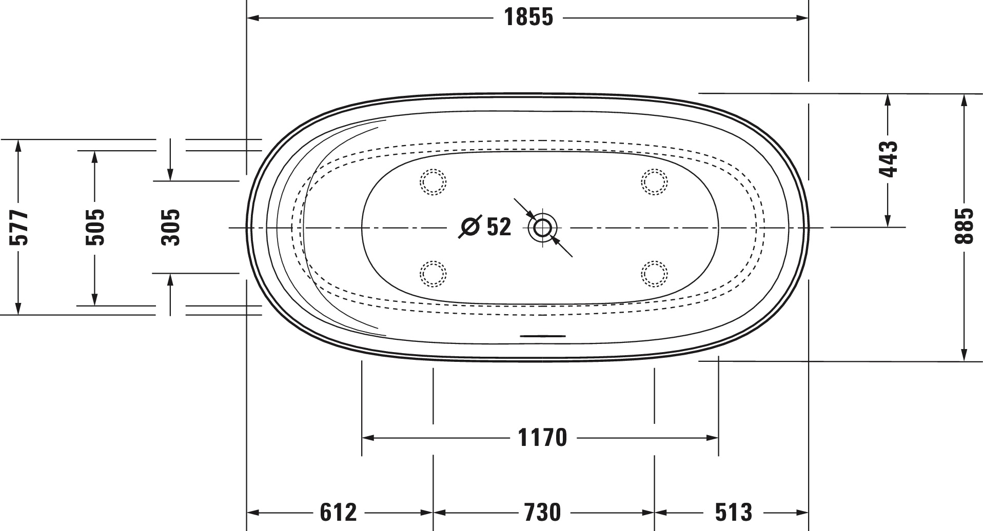 bon-tam-700330000000000-duravit-cape-cod-doc-lap-1855x885mm-kt