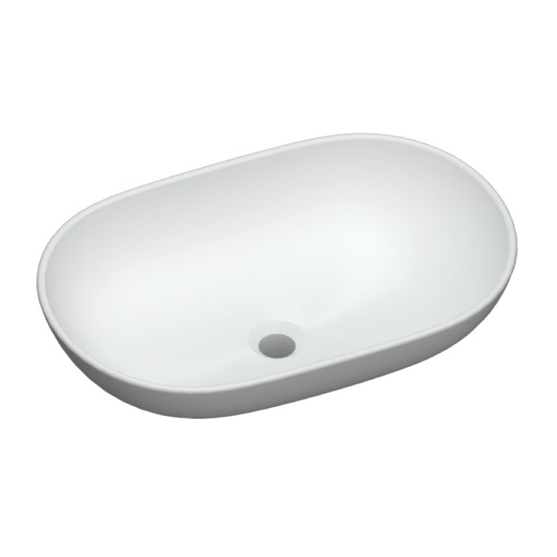 Lavabo đặt bàn 588.79.030 Hafele Kobe 585x390mm
