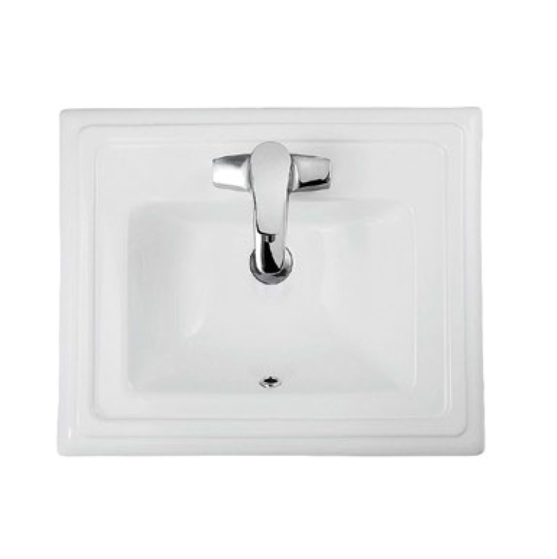 Lavabo vành nổi 588.79.110 Hafele Kyoto 560x460mm