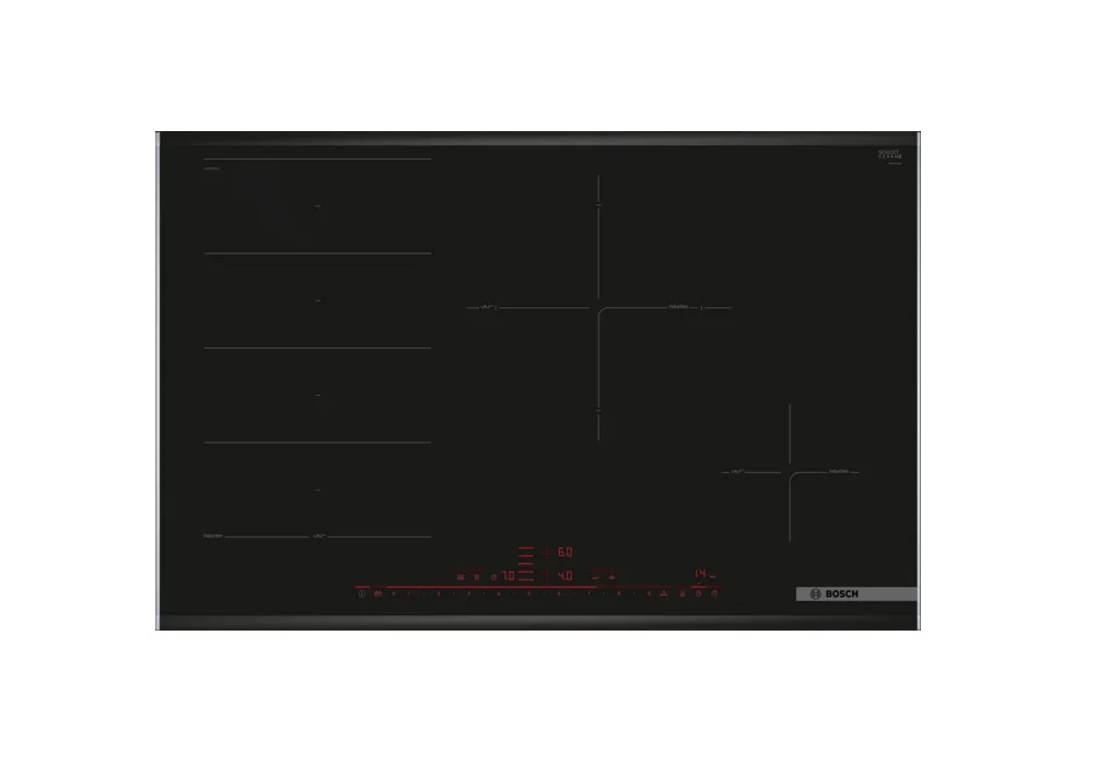 Bếp từ Bosch PXE875DC1E bốn vùng nấu 80cm Series 8