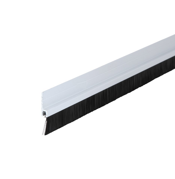 Thanh chắn bụi dạng chổi 1000mm với lông chổi 17mm nhựa trắng