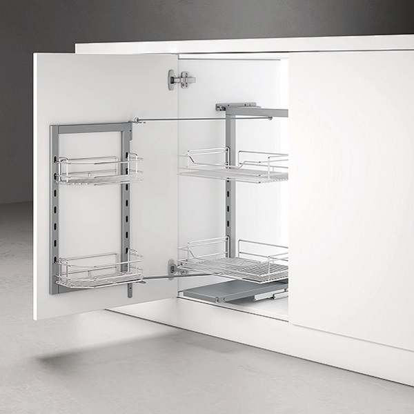 Tủ kho Hafele 548.65.006 Dolce 2 tầng R450mm, cánh mở xoay