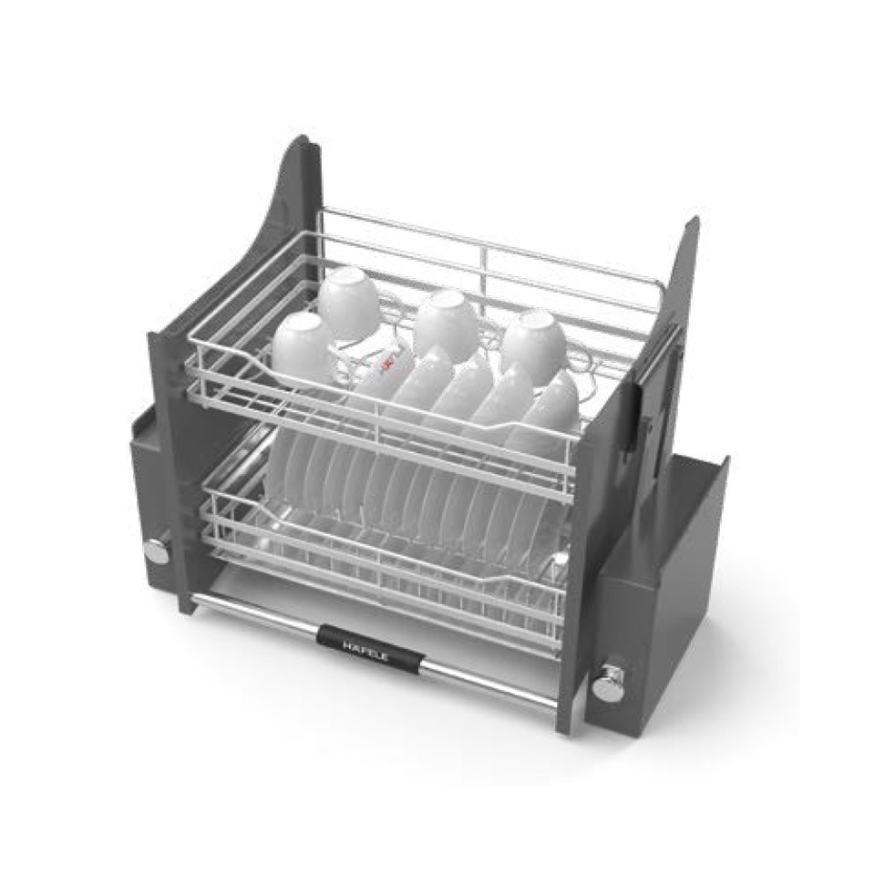 Rổ nâng hạ Hafele 504.76.705 Oria R600mm phủ nano