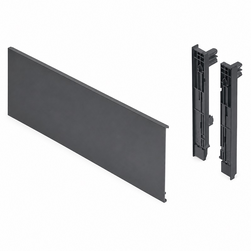 Mặt trước ray hộp âm Hafele 513.73.381 Matrix Box xám