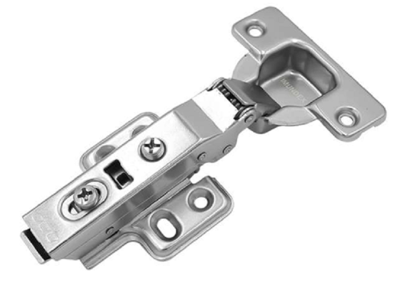 Bản lề Imundex 7173108 giảm chấn trùm ngoài niken mờ