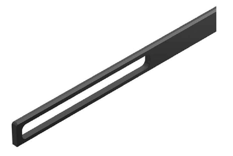 Tay nắm tủ Imundex 7754002 đen mờ 1000mm