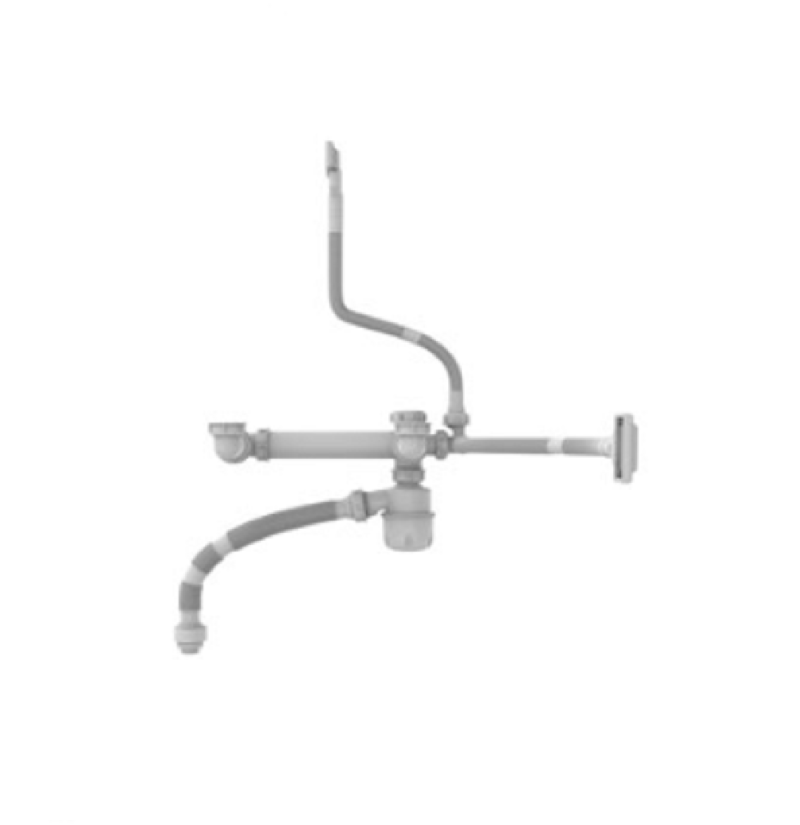 Siphon Hafele 567.24.502 chậu 2 hộc - brush