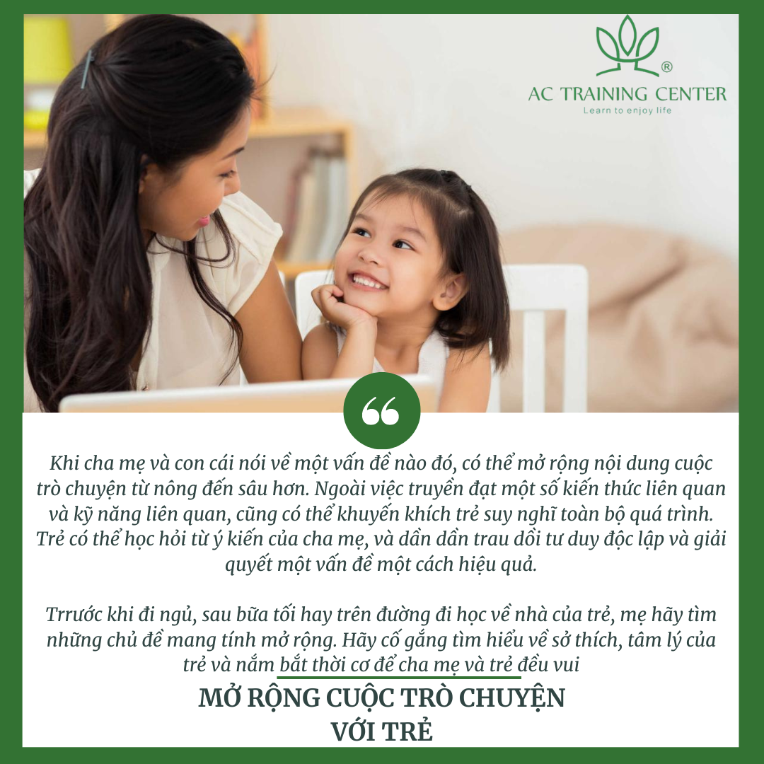 Cách trò chuyện cùng con yêu