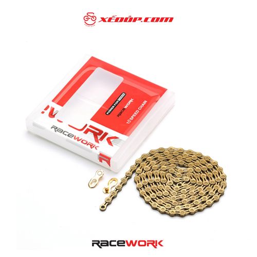 Xích xe đạp Racework 10spd - vàng bán rỗng