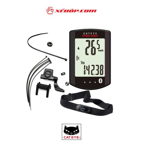 Đồng hồ đo tốc độ CatEye CC-RD500B W/SPD/CDC Strada Smart Double