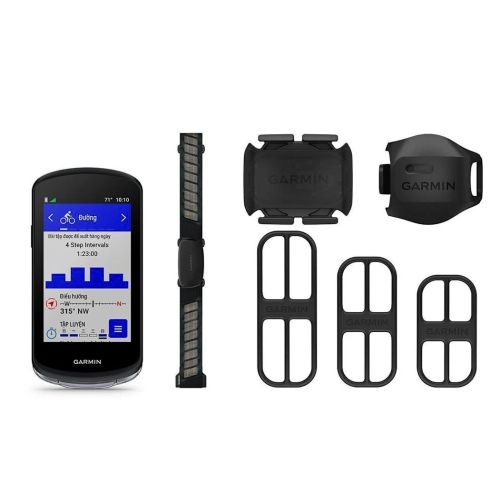 Edge 1040 Bundle (combo gồm thiết bị Edge + cảm biến guồng chân, cảm biến tốc độ và đai đo nhịp tim)