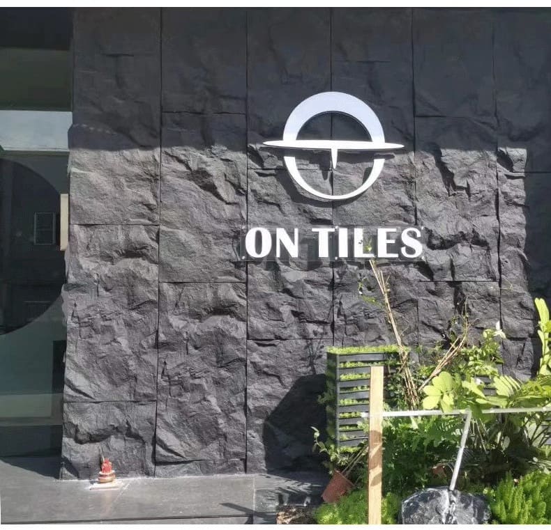 tấm pu giả đá trang trí mặt tiền