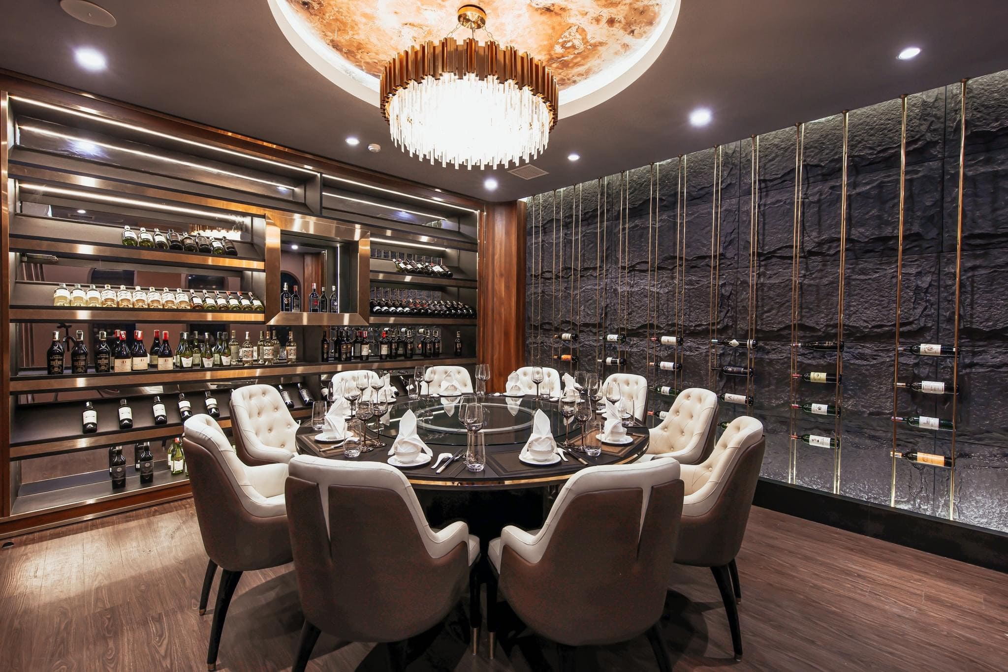 tấm pu giả đá trang trí nhà hàng