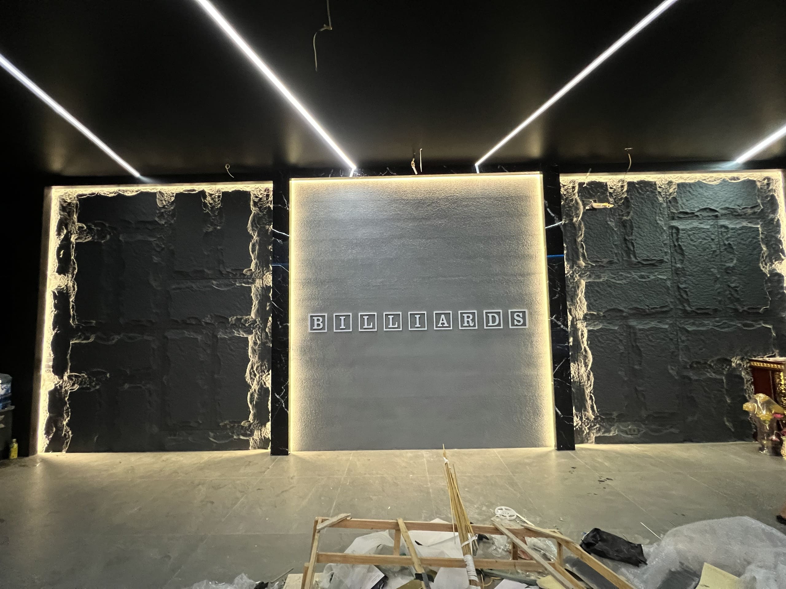 tấm pu giả đá trang trí billiards