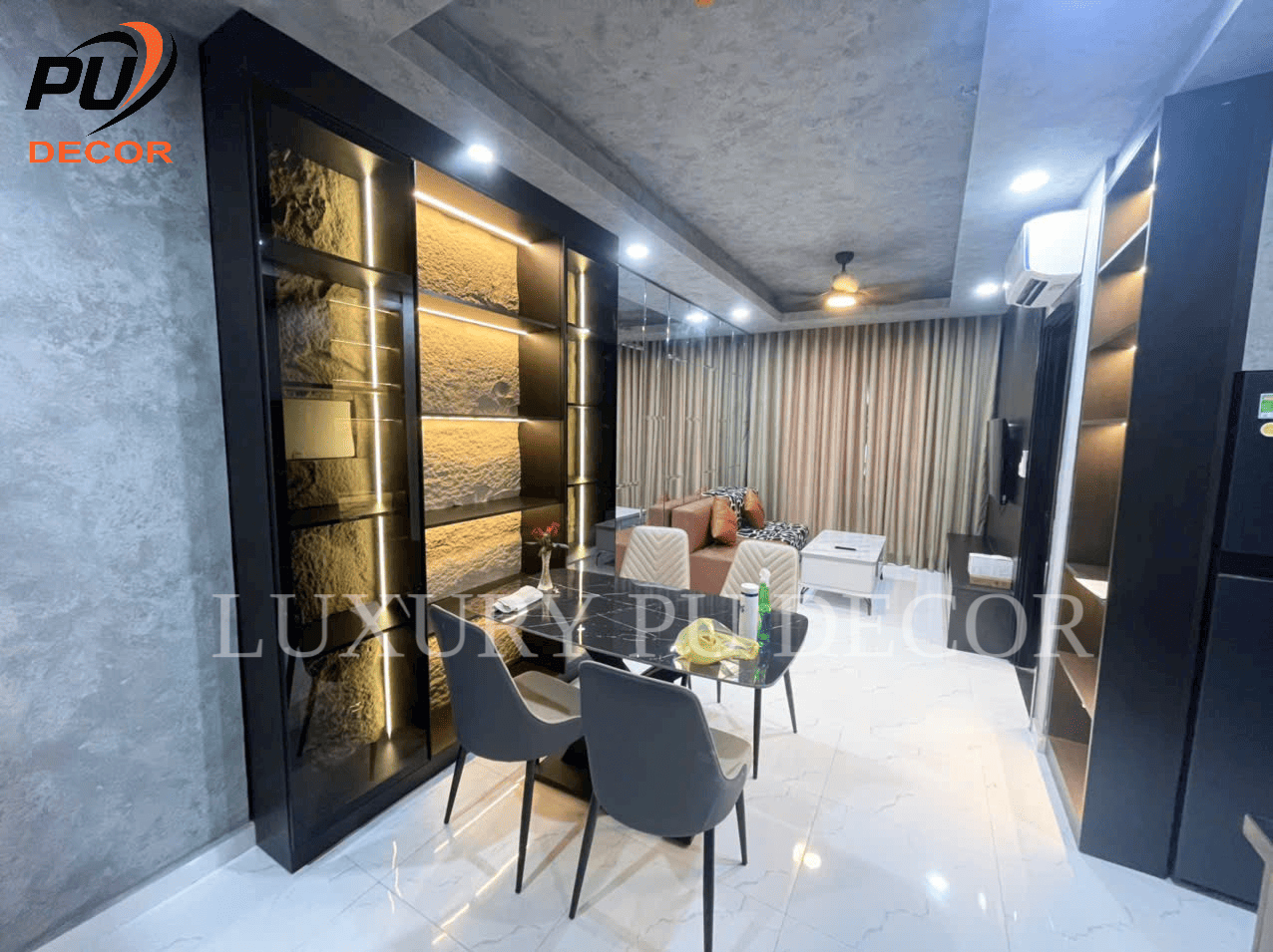 tấm pu giả đá trang trí nhà cửa