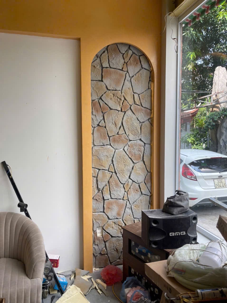 tấm pu gạch xếp rối cổ điển