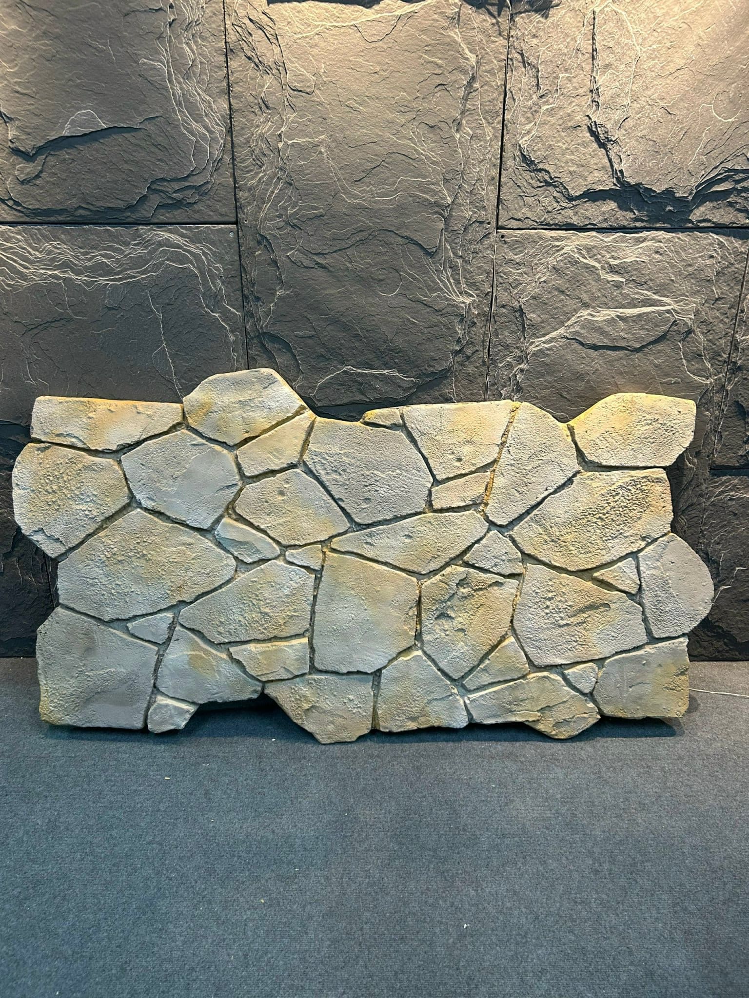 tấm pu gạch xếp rối trang trí