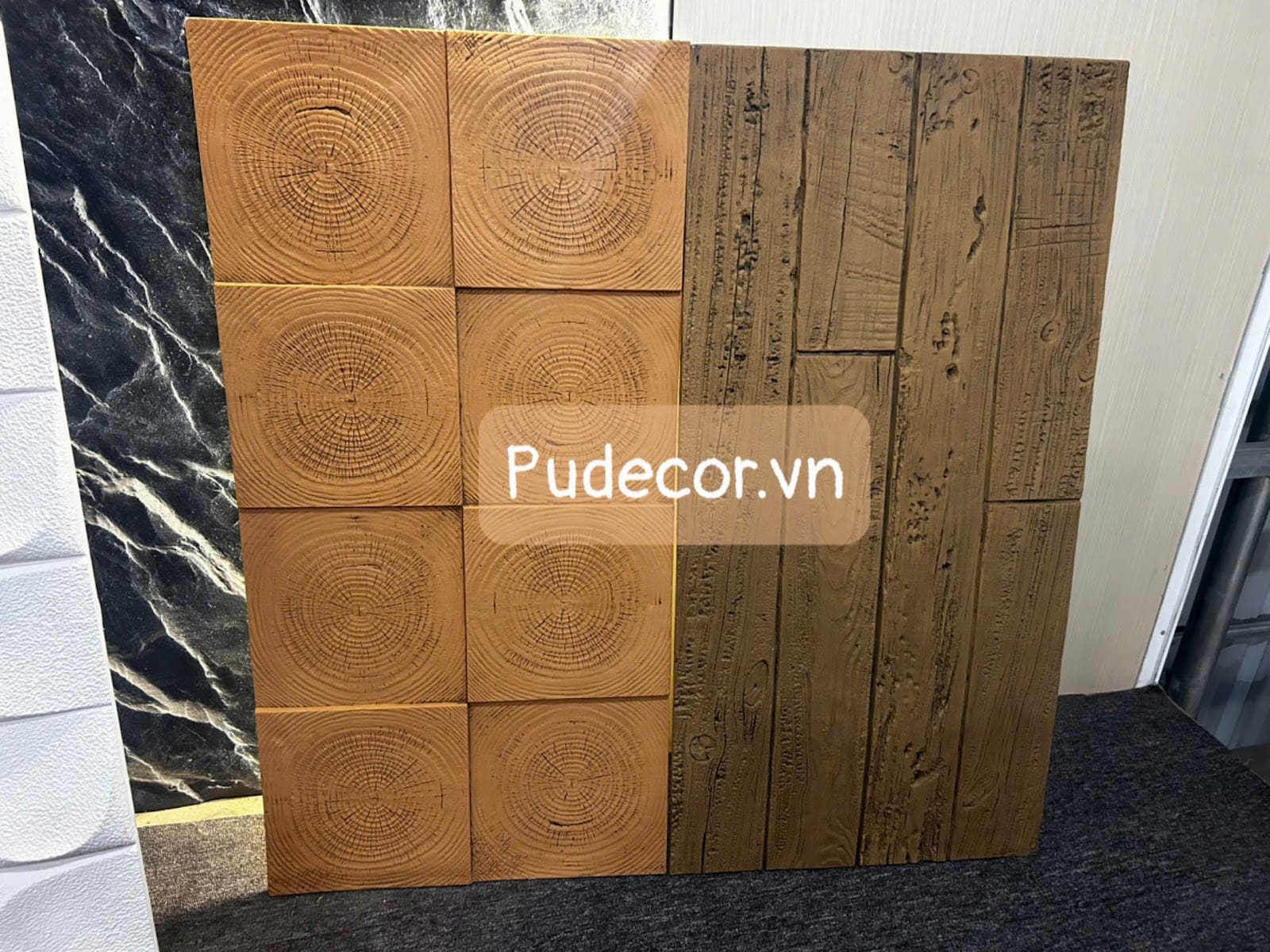 tấm pu giả gỗ