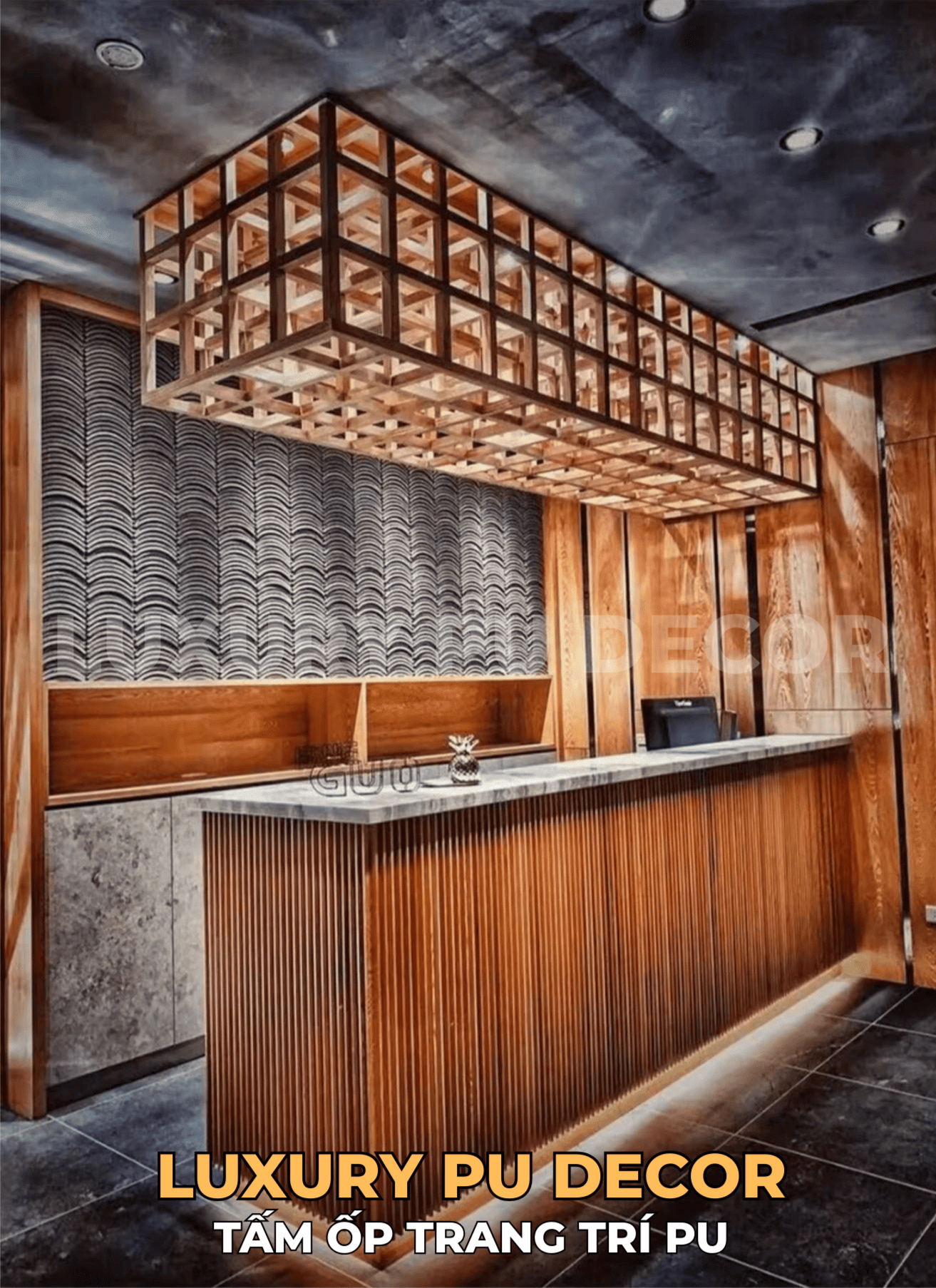 tấm PU gạch ngói cổ