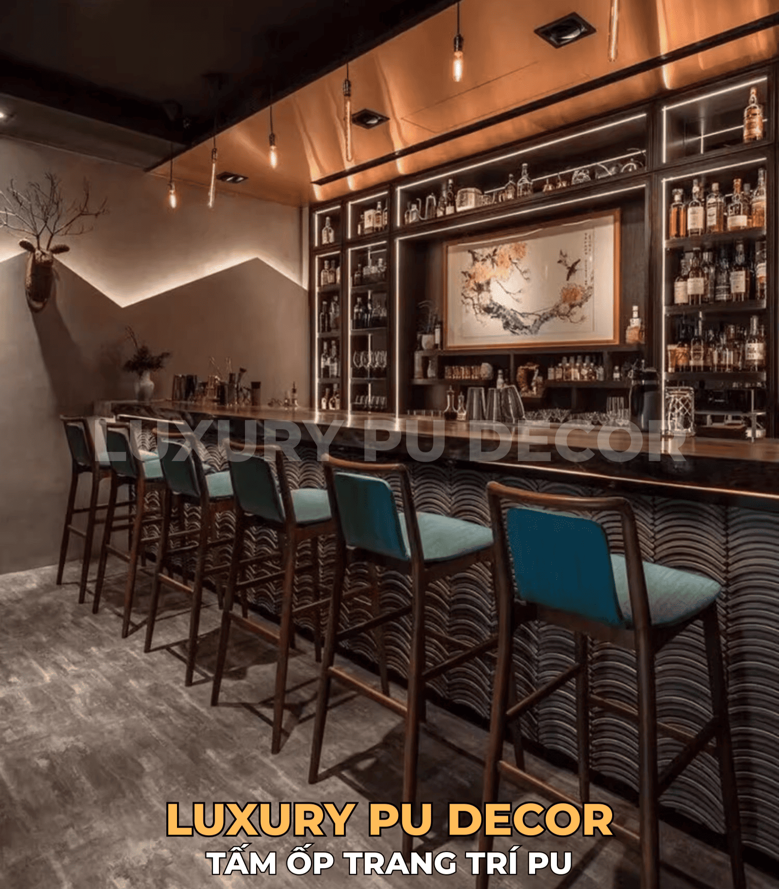 tấm PU gạch ngói cổ trang trí nội ngoại thất