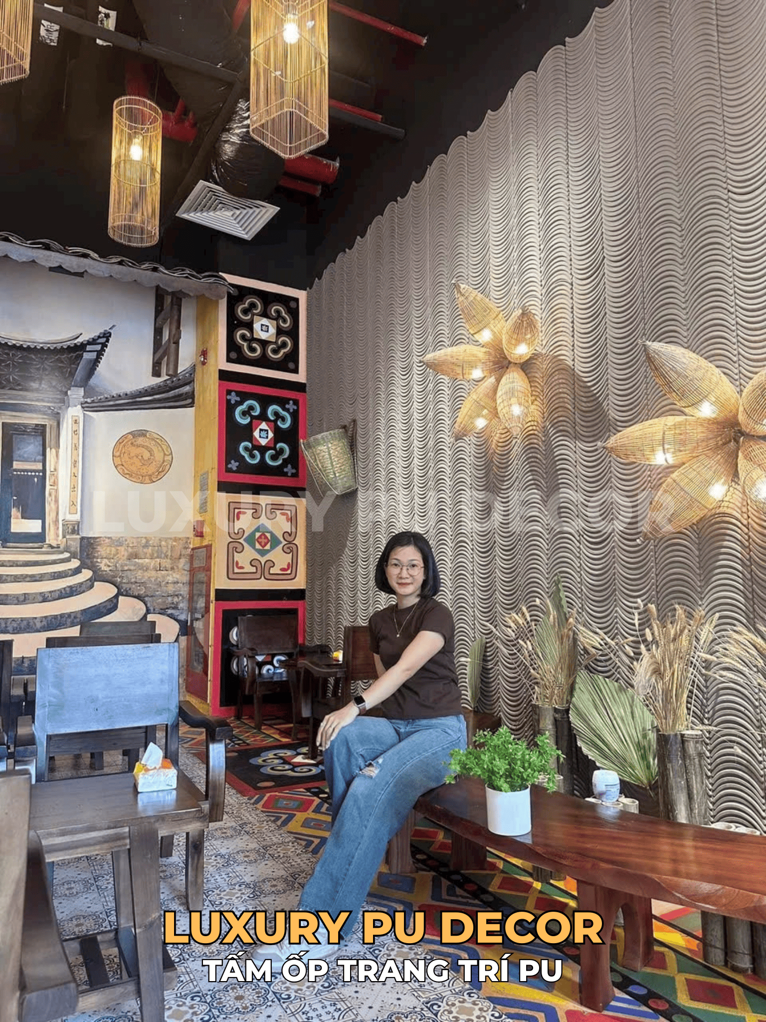 tấm PU gạch ngói cổ